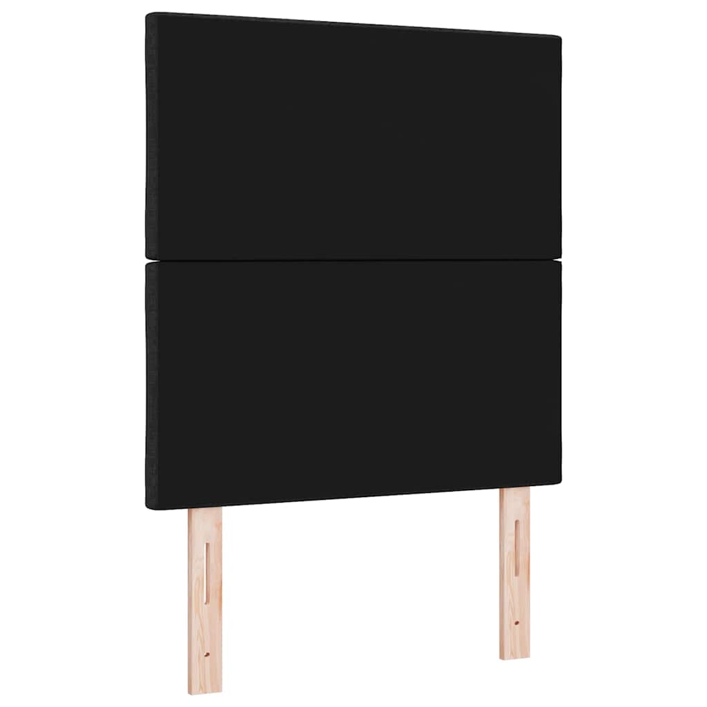 vidaXL Kopfteil mit Kopfteil Schwarz 80 cm Kunstleder