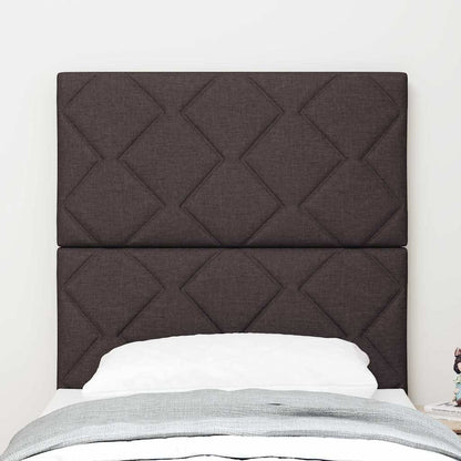 vidaXL Kopfteil mit Kopfteil Dunkelbraun 80 cm Kunstleder