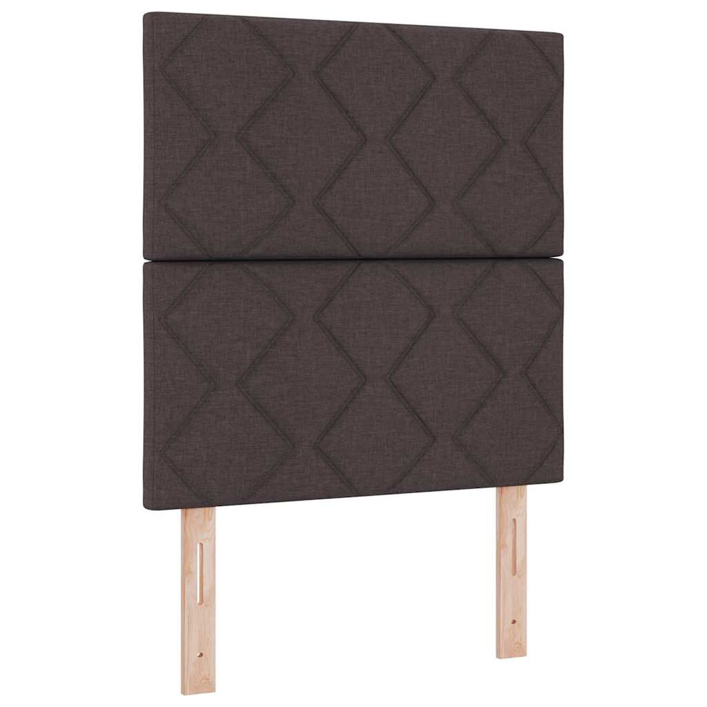 vidaXL Kopfteil mit Kopfteil Dunkelbraun 80 cm Kunstleder