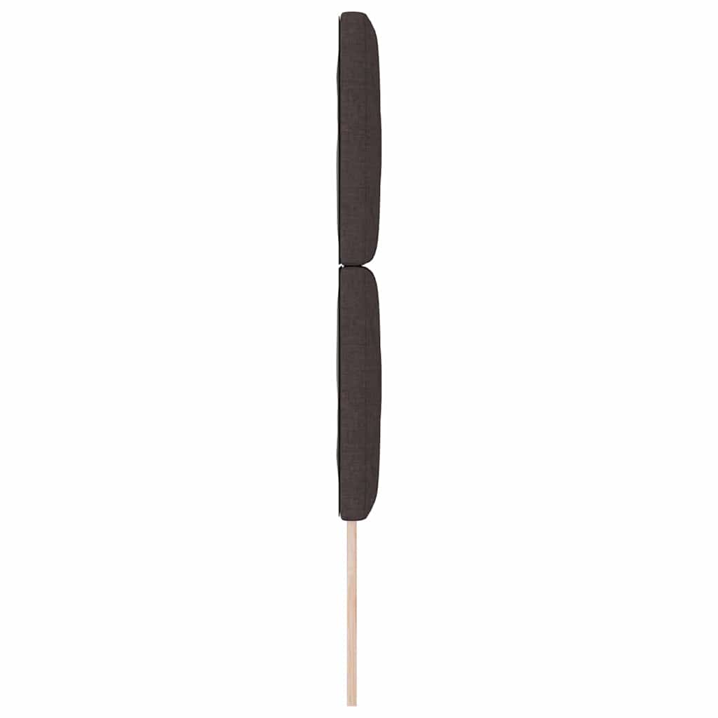 vidaXL Kopfteil mit Kopfteil Dunkelbraun 80 cm Kunstleder