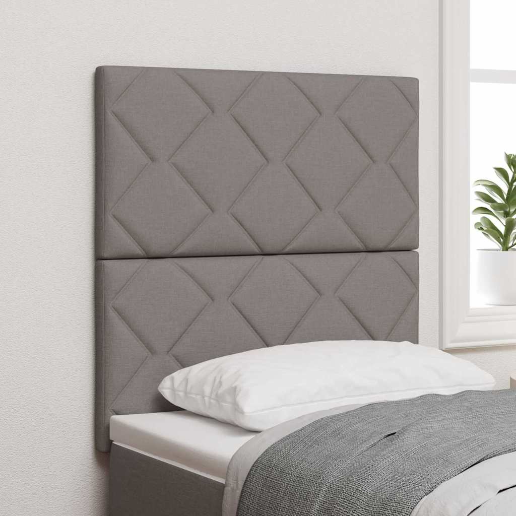 vidaXL Kopfteil mit Kopfteil Taupe 80 cm Kunstleder