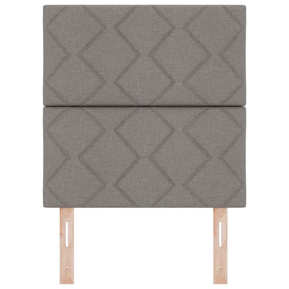 vidaXL Kopfteil mit Kopfteil Taupe 80 cm Kunstleder
