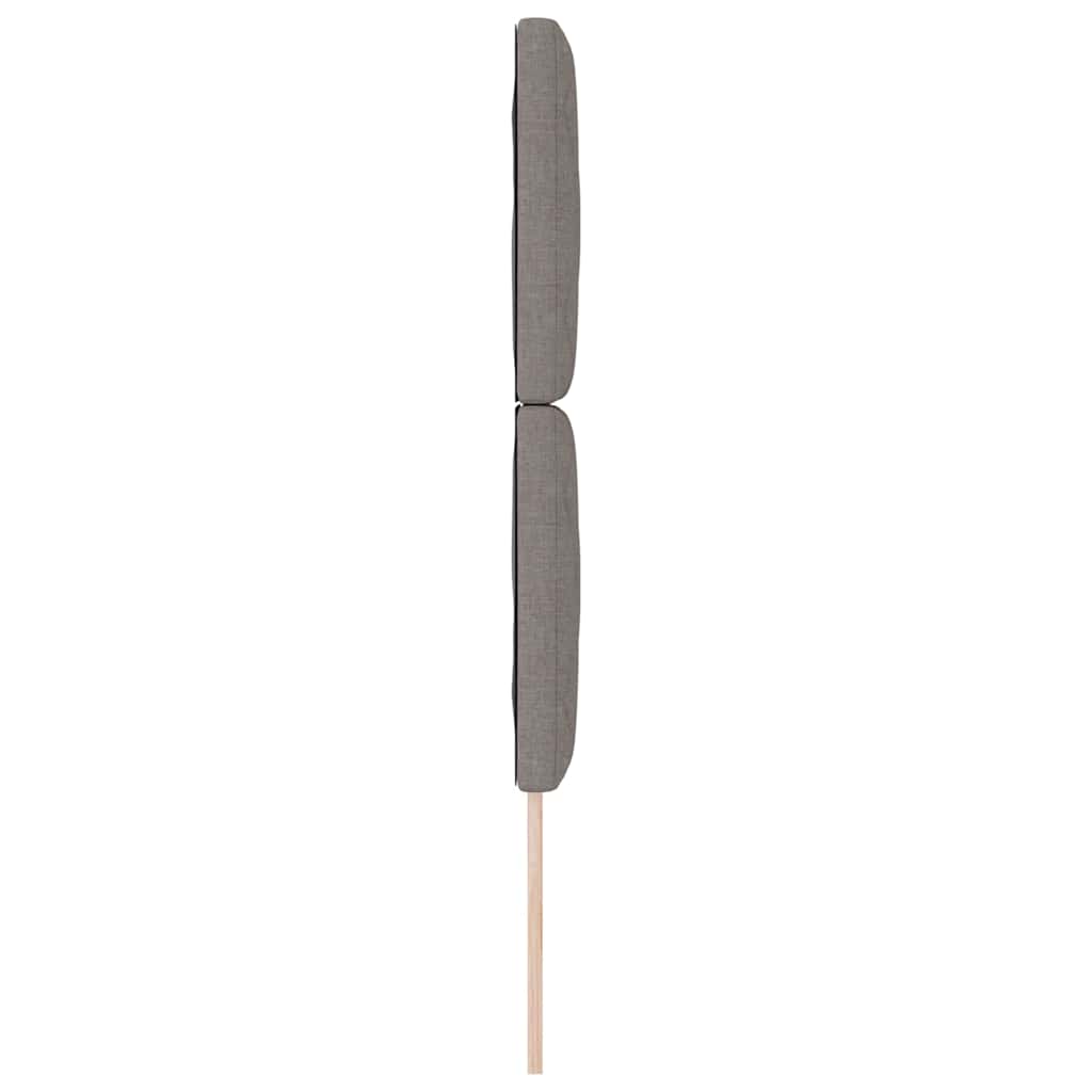 vidaXL Kopfteil mit Kopfteil Taupe 80 cm Kunstleder