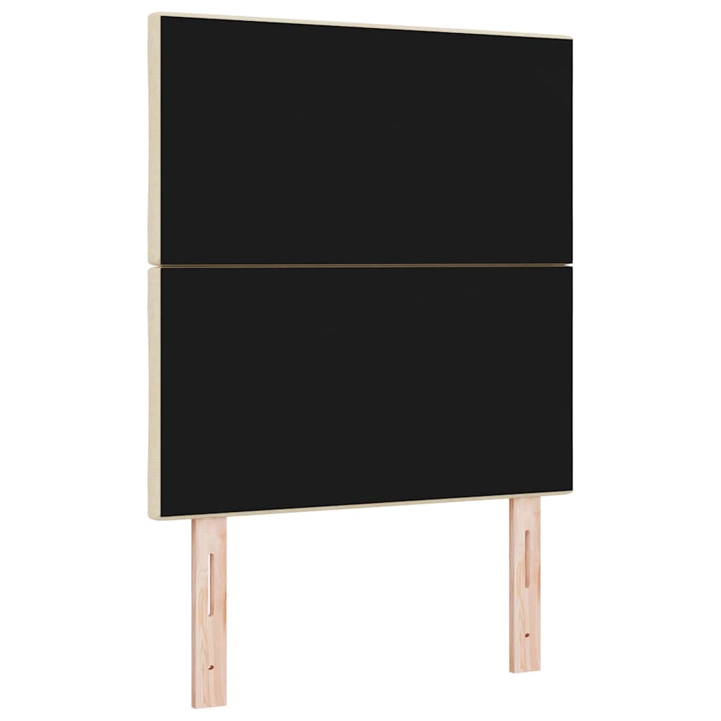 vidaXL Kopfteil mit Kopfteil Creme 80 cm Kunstleder