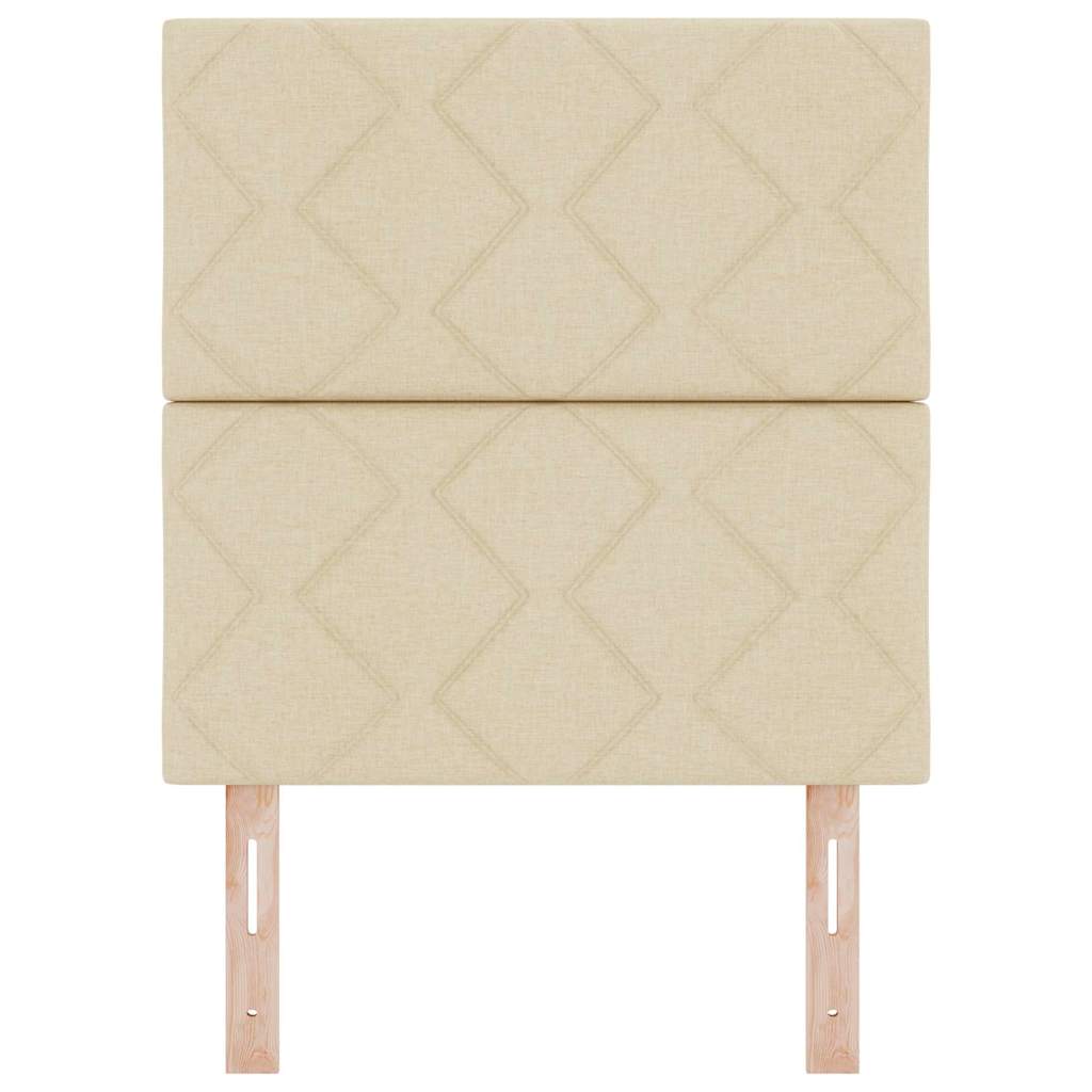vidaXL Kopfteil mit Kopfteil Creme 80 cm Kunstleder