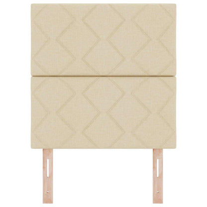 vidaXL Kopfteil mit Kopfteil Creme 80 cm Kunstleder
