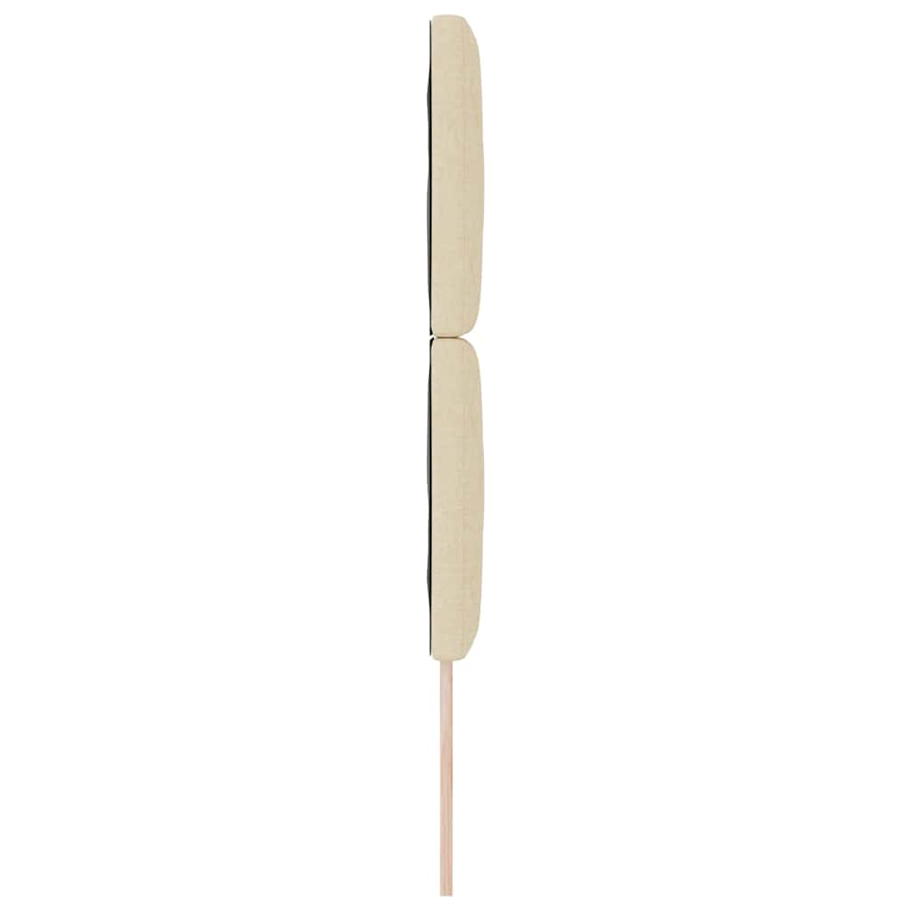 vidaXL Kopfteil mit Kopfteil Creme 80 cm Kunstleder