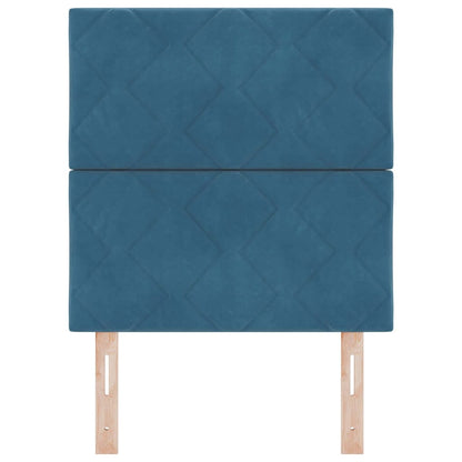 vidaXL Kopfteil mit Kopfteil Dunkelblau 80 cm Samt