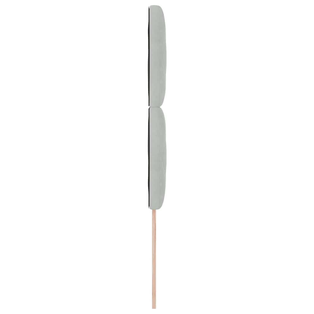 vidaXL Kopfteil mit Kopfteil Hellgrau 90 cm Samt