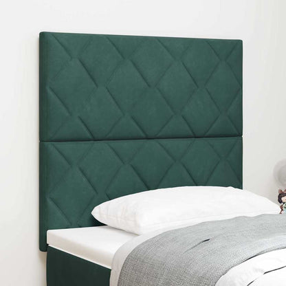 vidaXL Kopfteil mit Kopfteil Dunkelgrün 90 cm Samt