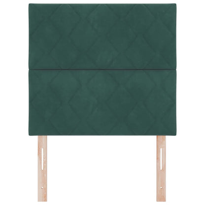 vidaXL Kopfteil mit Kopfteil Dunkelgrün 90 cm Samt