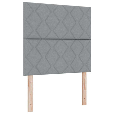 vidaXL Kopfteil mit Kopfteil Hellgrau 100 cm Kunstleder