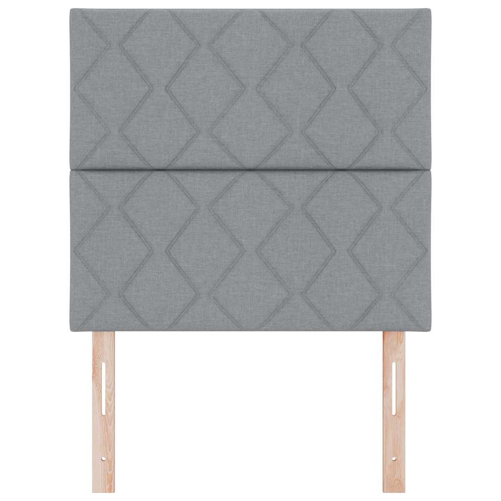vidaXL Kopfteil mit Kopfteil Hellgrau 100 cm Kunstleder