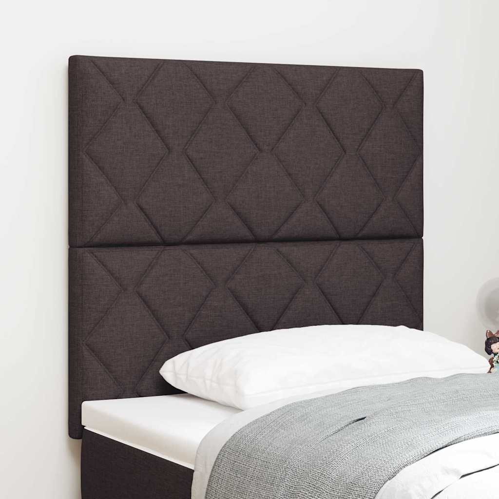 vidaXL Kopfteil mit Kopfteil Dunkelbraun 100 cm Kunstleder