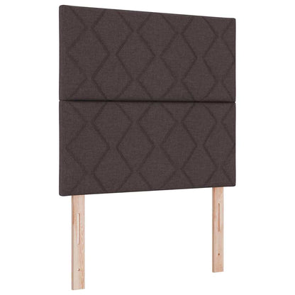 vidaXL Kopfteil mit Kopfteil Dunkelbraun 100 cm Kunstleder
