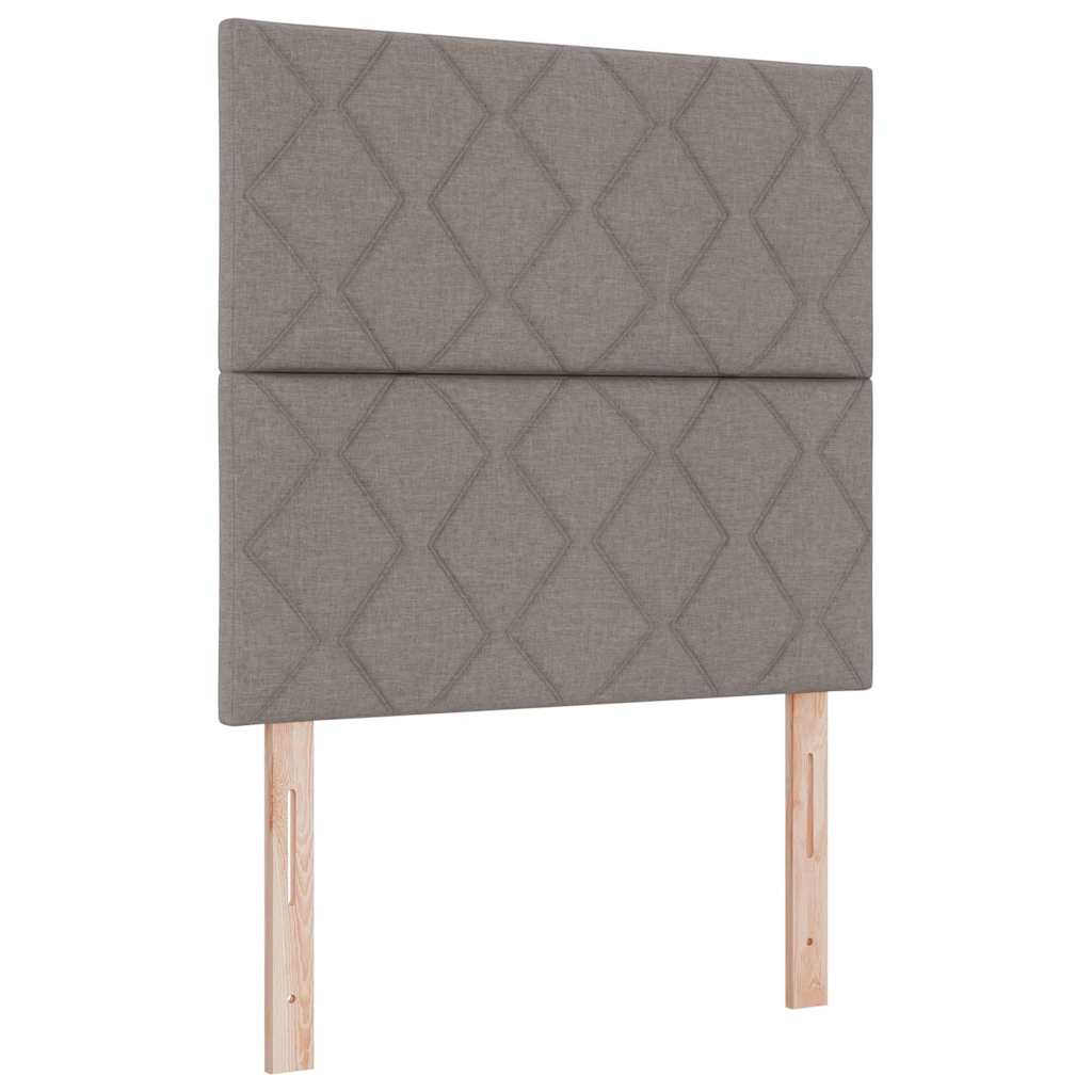 vidaXL Kopfteil mit Kopfteil Taupe 100 cm Kunstleder
