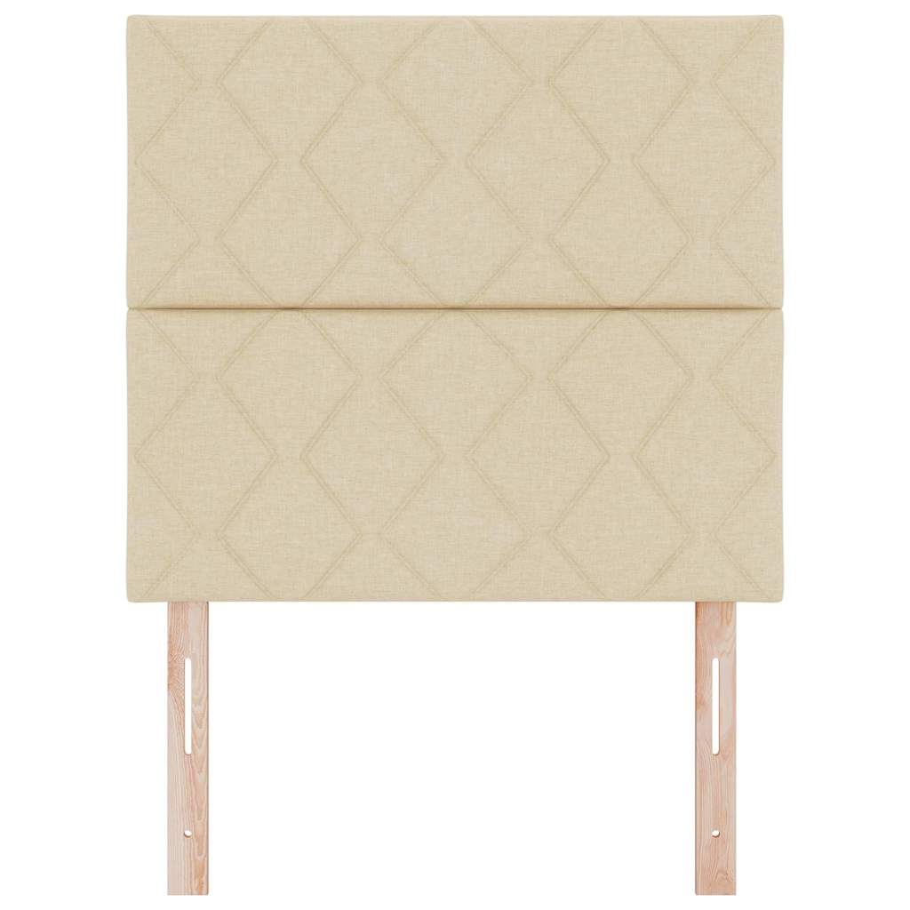 vidaXL Kopfteil mit Kopfteil Creme 100 cm Kunstleder