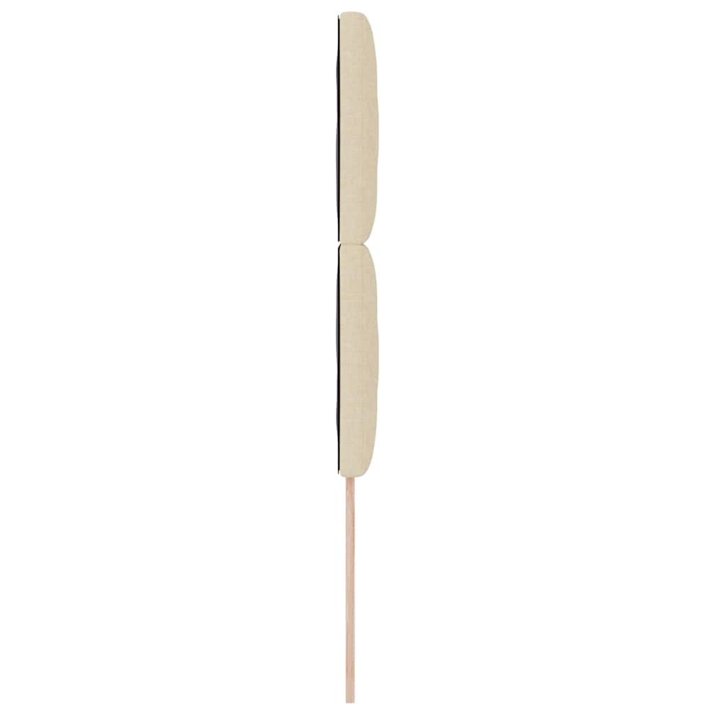 vidaXL Kopfteil mit Kopfteil Creme 100 cm Kunstleder