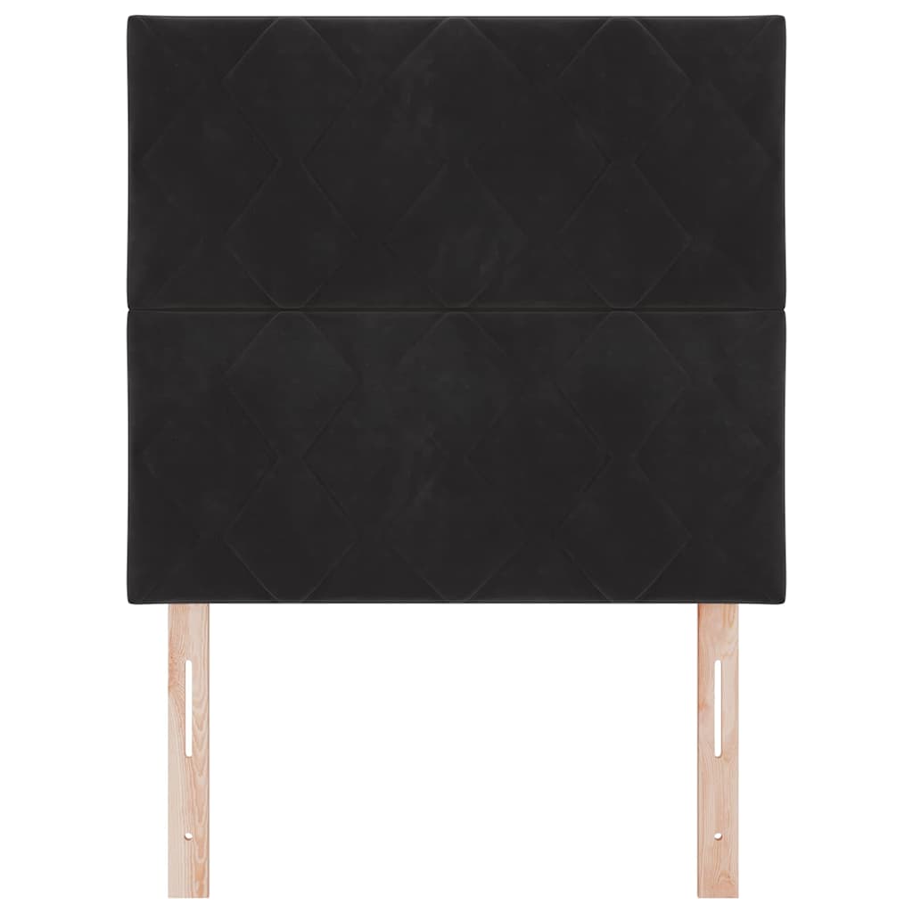 vidaXL Kopfteil mit Kopfteil Schwarz 100 cm Samt