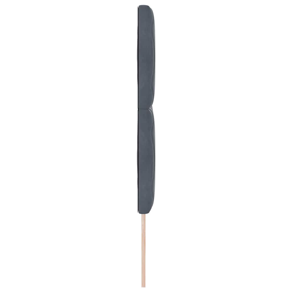 vidaXL Kopfteil mit Kopfteil Dunkelgrau 144 cm Samt