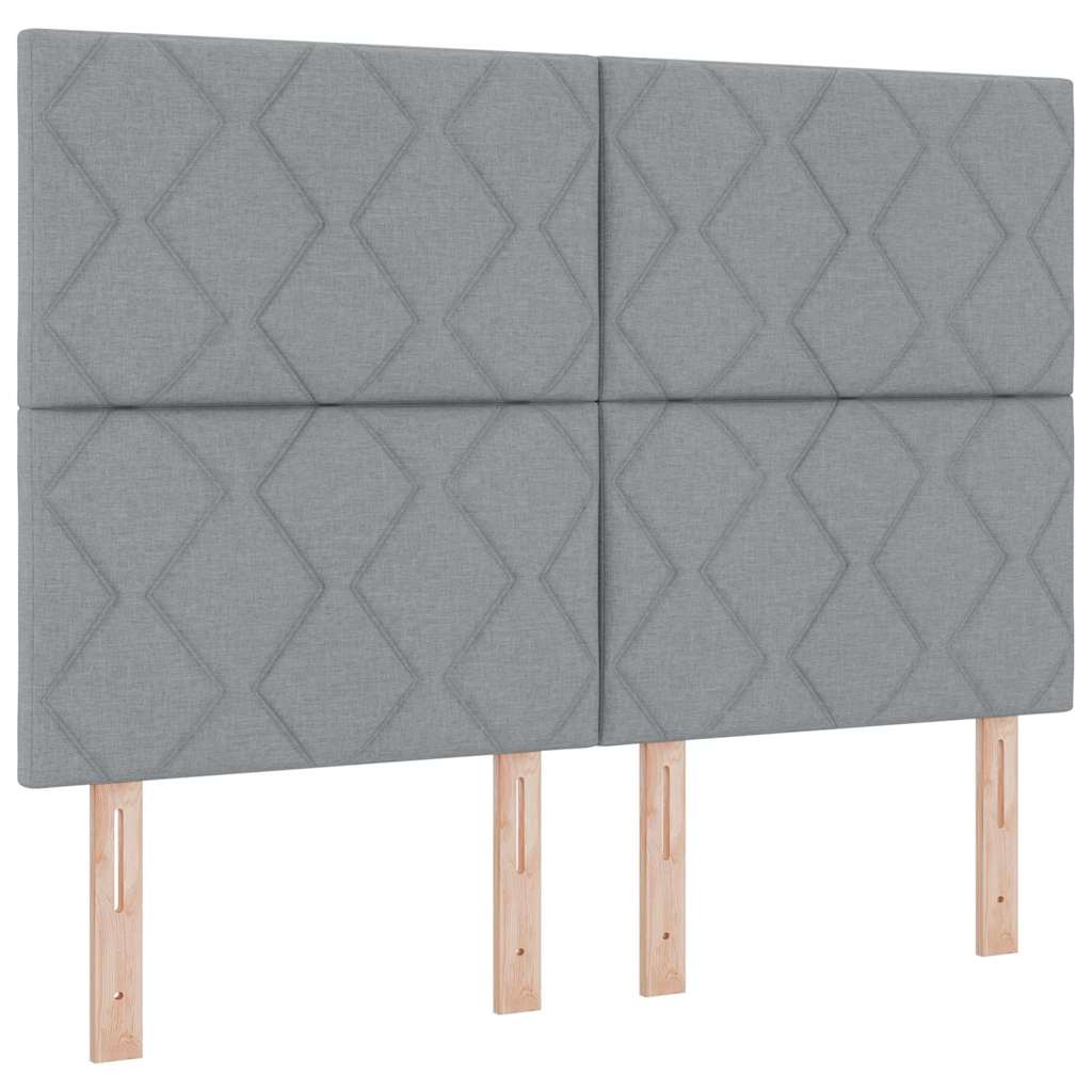 vidaXL Kopfteil mit Kopfteil Hellgrau 160 cm Kunstleder