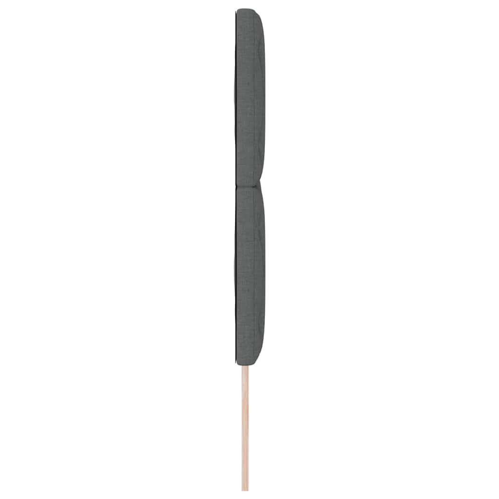 vidaXL Kopfteil mit Kopfteil Dunkelgrau 160 cm Kunstleder