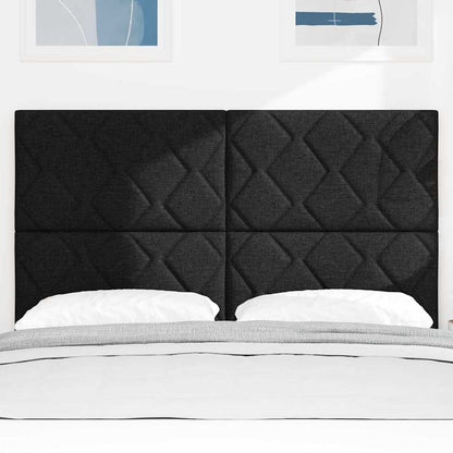 vidaXL Kopfteil mit Kopfteil Schwarz 160 cm Kunstleder