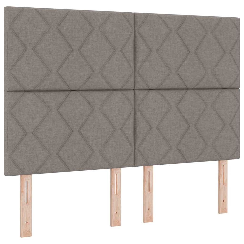 vidaXL Kopfteil mit Kopfteil Taupe 160 cm Kunstleder