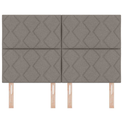 vidaXL Kopfteil mit Kopfteil Taupe 160 cm Kunstleder