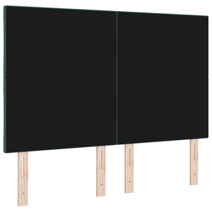 vidaXL Kopfteil mit Kopfteil Dunkelgrün 160 cm Samt