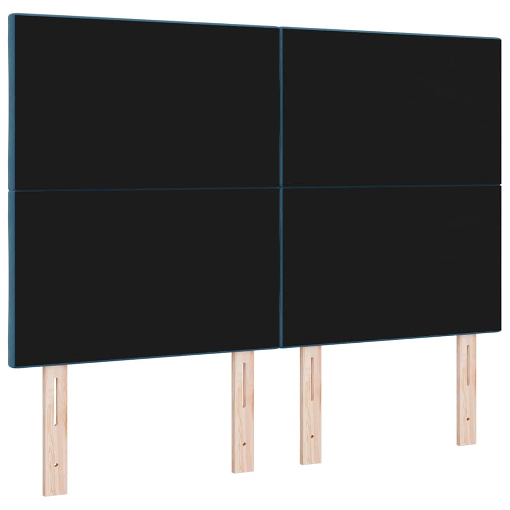 vidaXL Kopfteil mit Kopfteil Dunkelblau 160 cm Samt