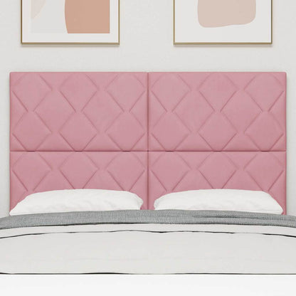 vidaXL Kopfteil mit Kopfteil Rosa 160 cm Samt