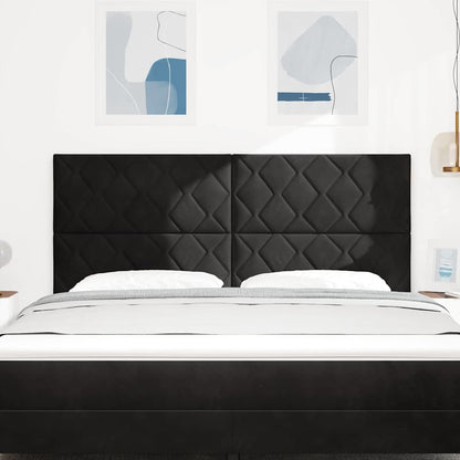 vidaXL Kopfteil mit Kopfteil Schwarz 180 cm Samt