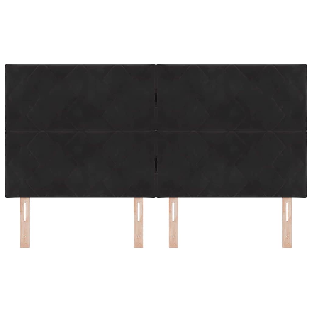 vidaXL Kopfteil mit Kopfteil Schwarz 180 cm Samt