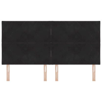 vidaXL Kopfteil mit Kopfteil Schwarz 180 cm Samt