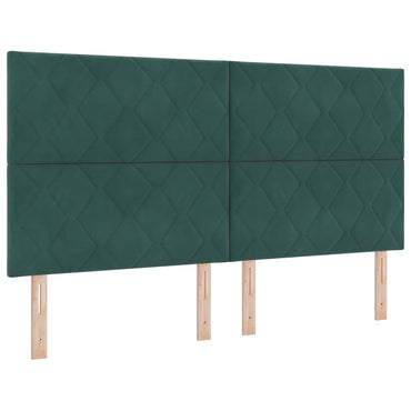 vidaXL Kopfteil mit Kopfteil Dunkelgrün 180 cm Samt