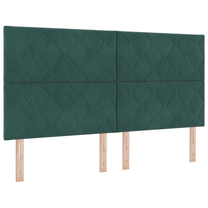 vidaXL Kopfteil mit Kopfteil Dunkelgrün 180 cm Samt