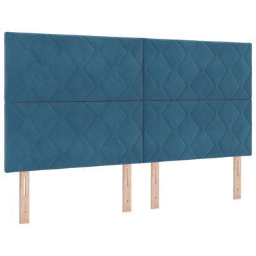 vidaXL Kopfteil mit Kopfteil Dunkelblau 180 cm Samt