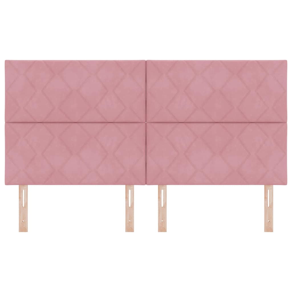 vidaXL Kopfteil mit Kopfteil Rosa 180 cm Samt