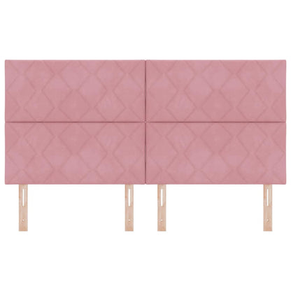 vidaXL Kopfteil mit Kopfteil Rosa 180 cm Samt