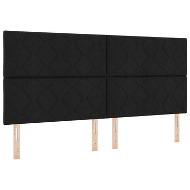 vidaXL Kopfteil mit Kopfteil Schwarz 200 cm Kunstleder