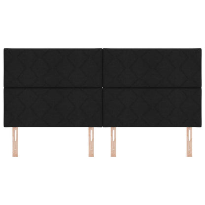 vidaXL Kopfteil mit Kopfteil Schwarz 200 cm Kunstleder