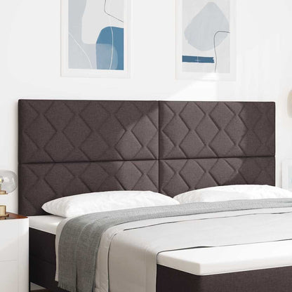 vidaXL Kopfteil mit Kopfteil Dunkelbraun 200 cm Kunstleder