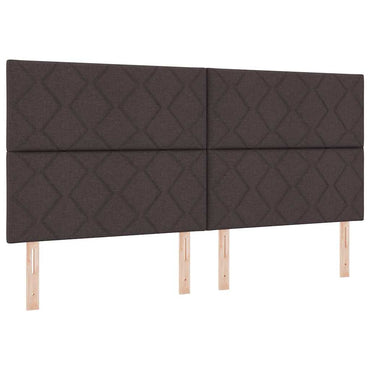 vidaXL Kopfteil mit Kopfteil Dunkelbraun 200 cm Kunstleder