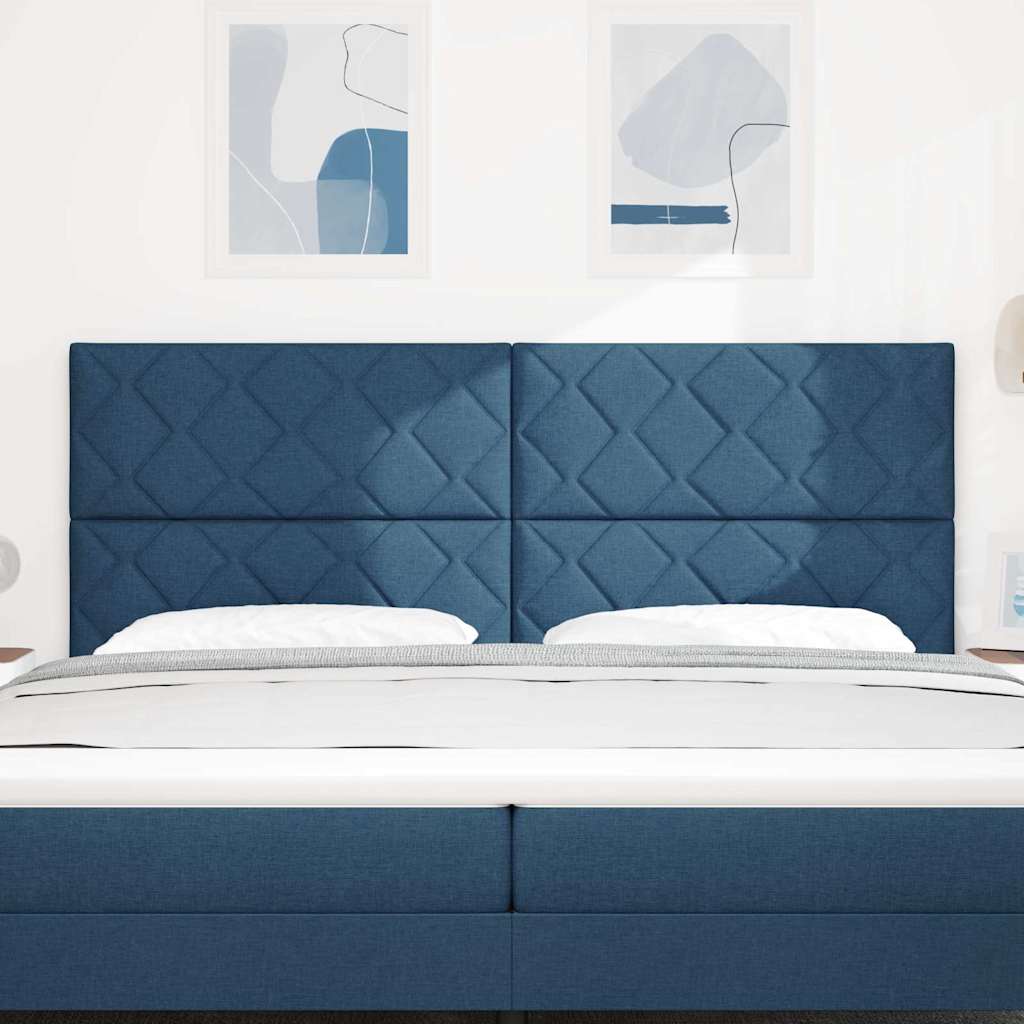 vidaXL Kopfteil mit Kopfteil Blau 200 cm Kunstleder