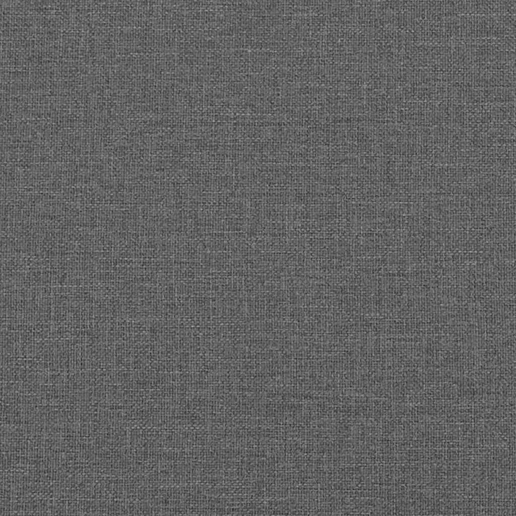 vidaXL LED Kopfteil mit LED-Lichtleisten Dunkelgrau 80 cm Polyester
