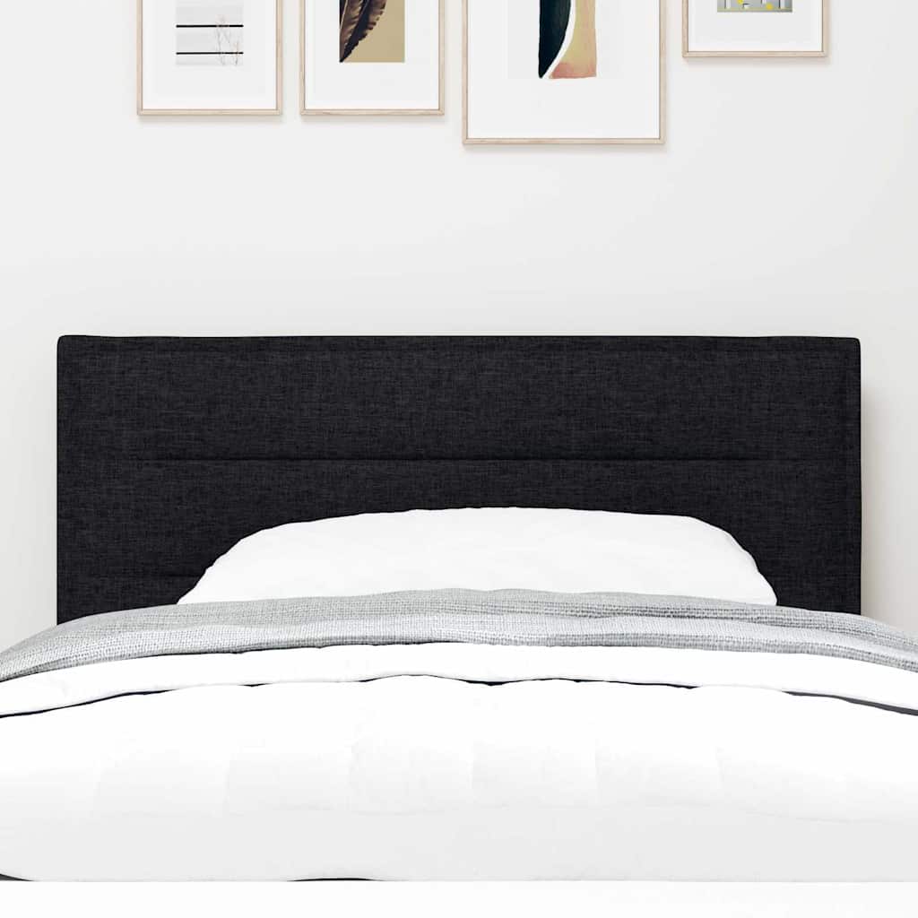 vidaXL LED Kopfteil mit LED-Lichtleisten Schwarz 80 cm Polyester