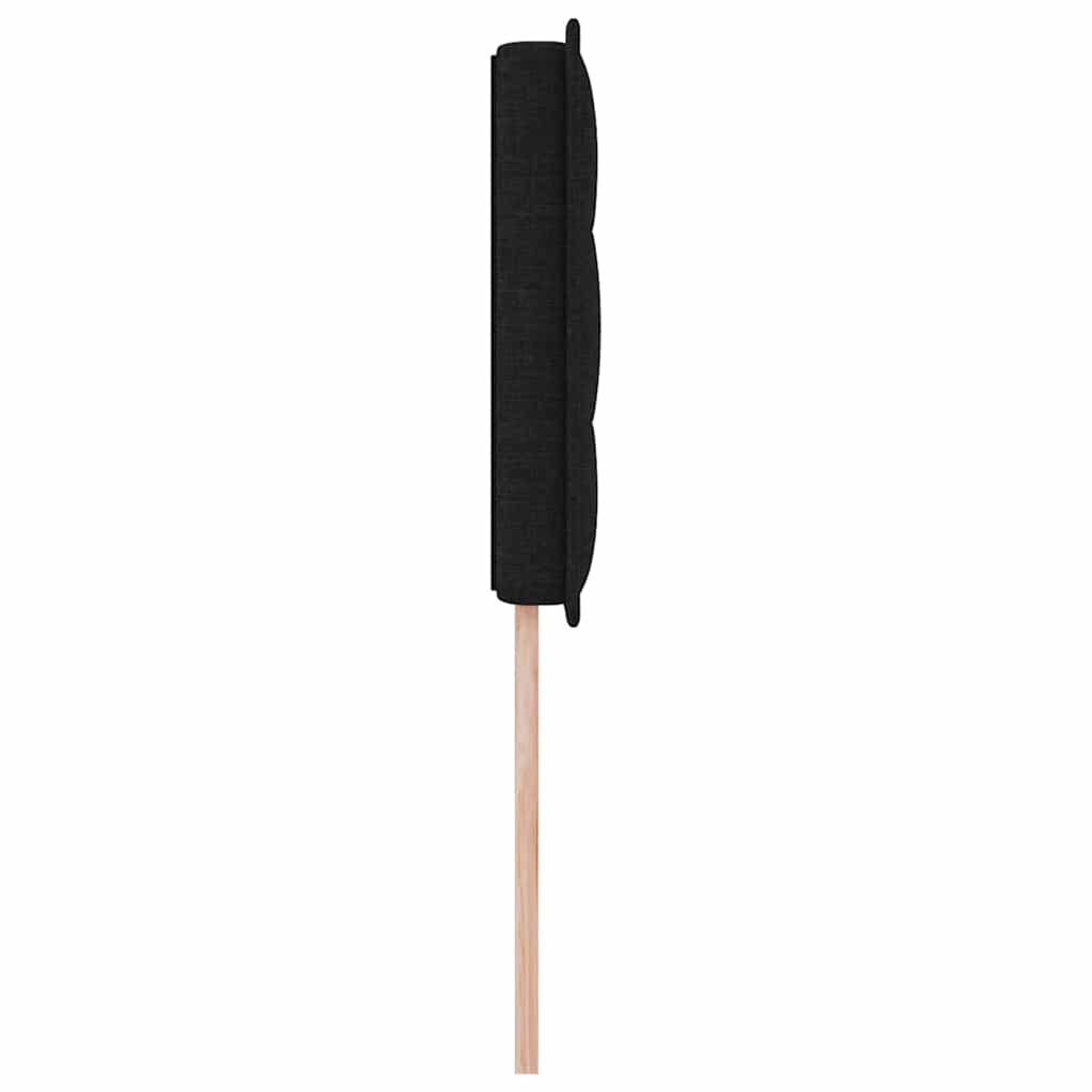 vidaXL LED Kopfteil mit LED-Lichtleisten Schwarz 80 cm Polyester
