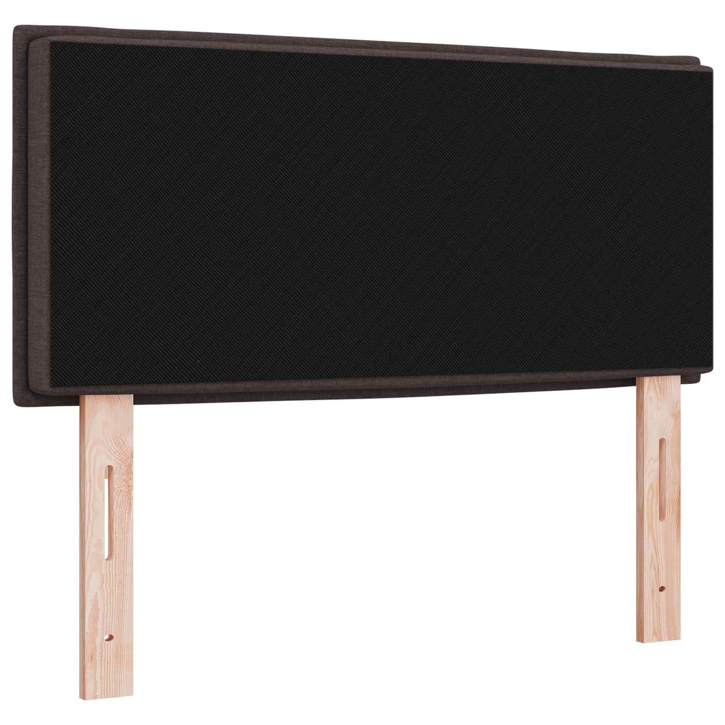 vidaXL LED Kopfteil mit LED-Lichtleisten Dunkelbraun 80 cm Polyester