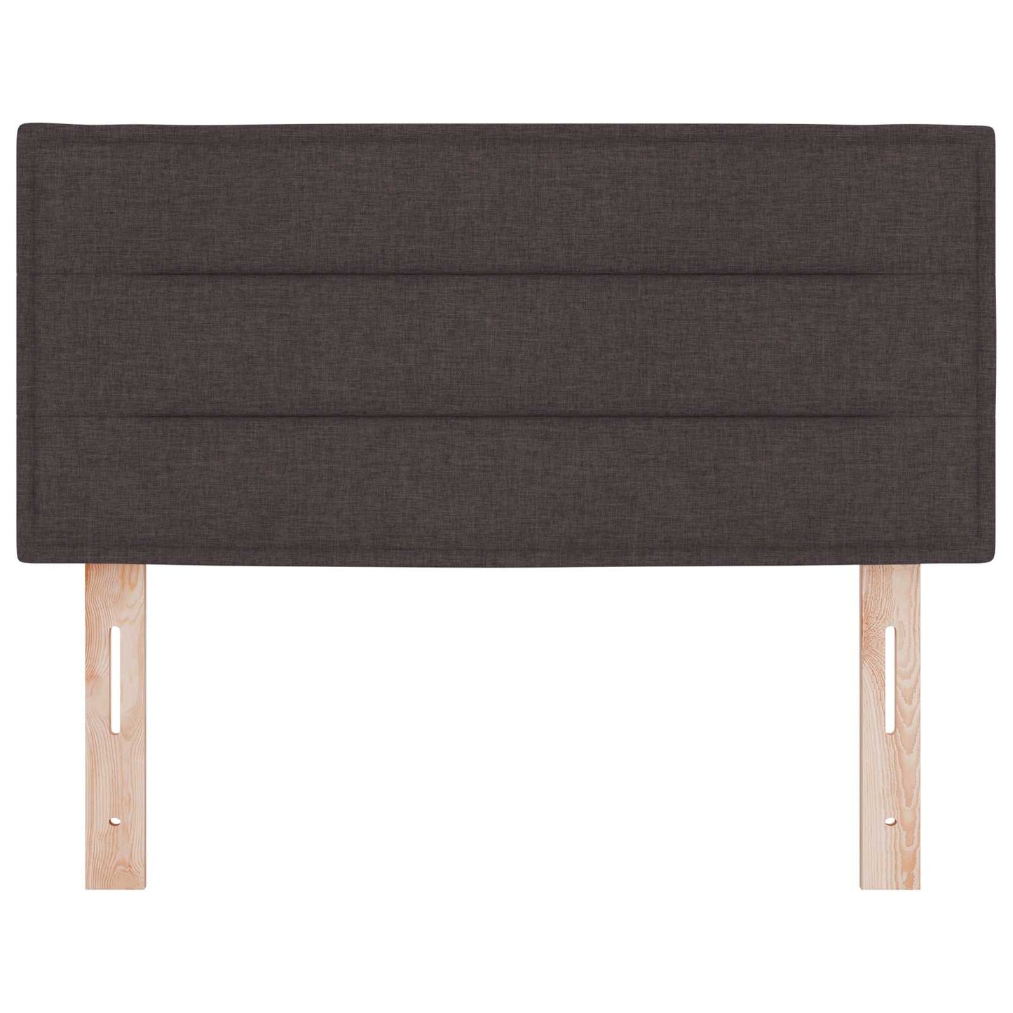 vidaXL LED Kopfteil mit LED-Lichtleisten Dunkelbraun 80 cm Polyester